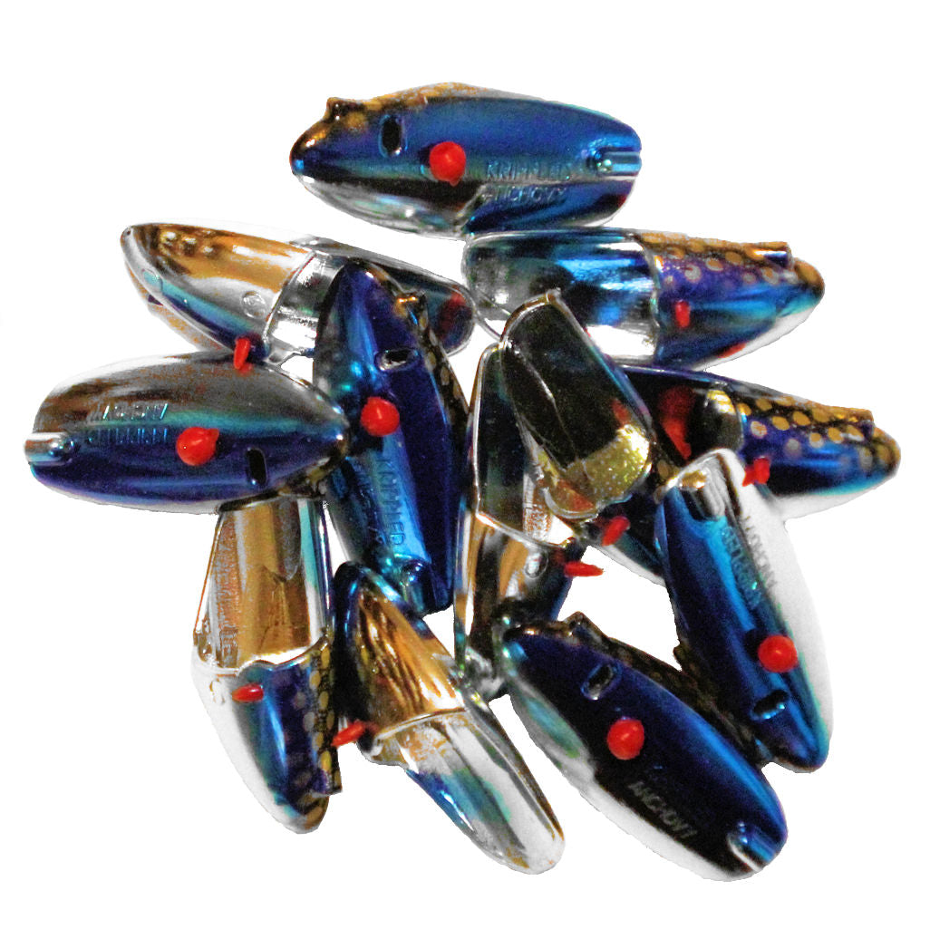 Krippled Anchovy Unrigged 50pack, 305Dark Blue Scale on Krome