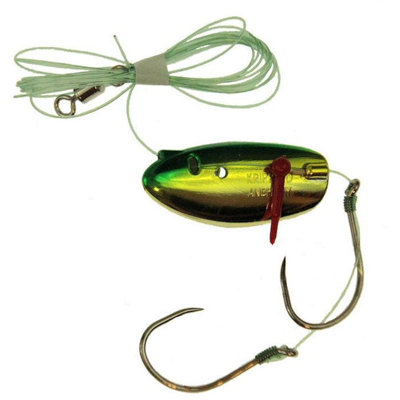 Krip Anch Lemon Lime on Gold, Barbless rig