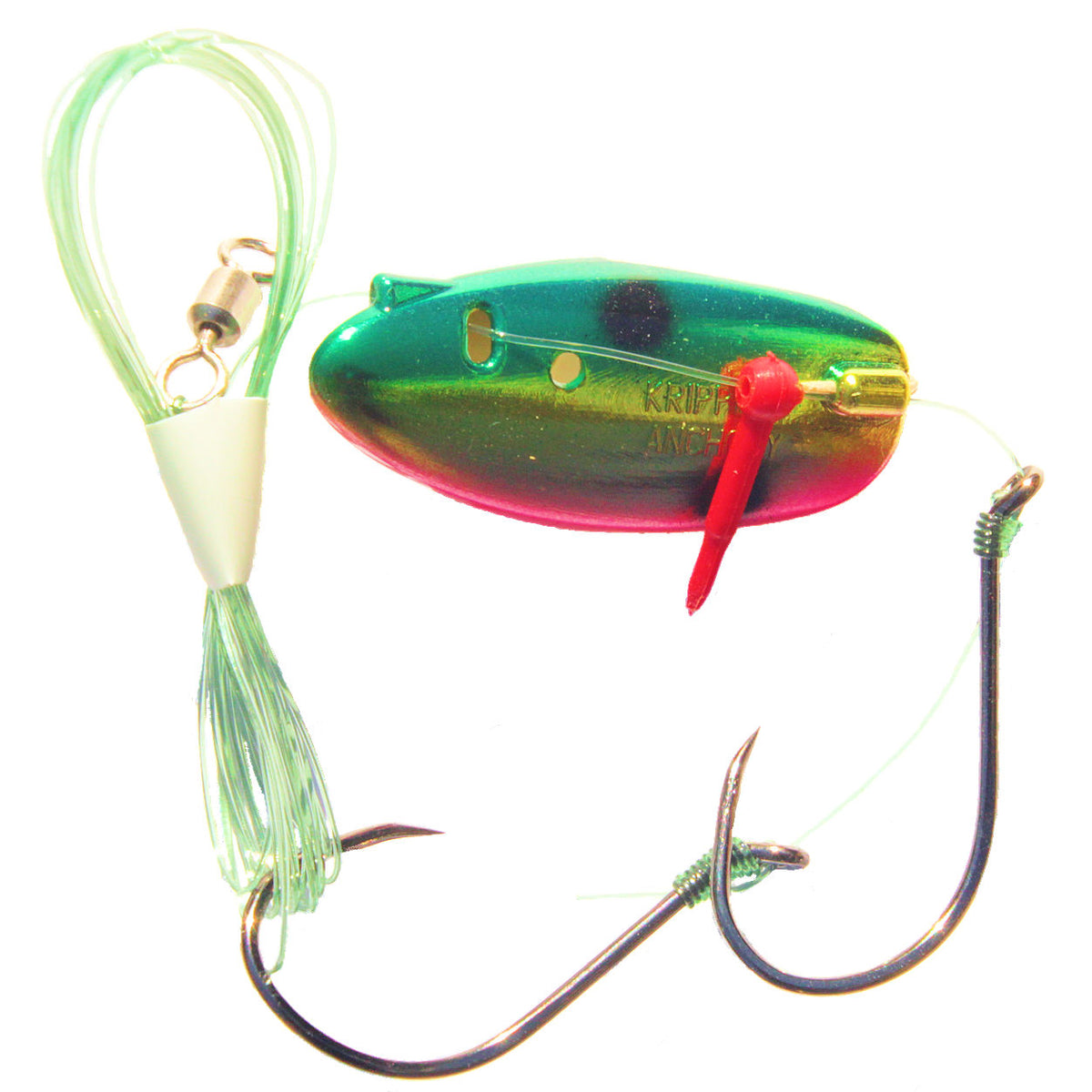 Krippled Anchovy Barbless Tandem, 413Watermelon on Gold